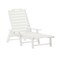 Flash Furniture Monterey 3-Pc Adirondack Set w/2 Adjustable HDPE Loungers w/Cup Holders and Folding Side Table, Wht LE-HMP-2017-2-T1620H-WT-GG - alternate 7